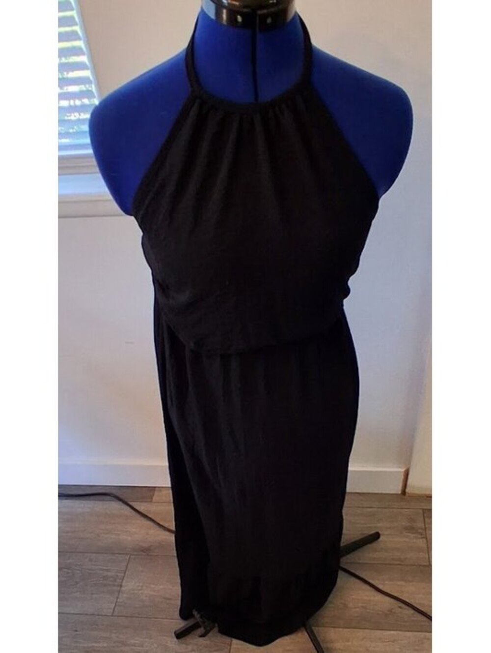 Rolla Costa Los Angeles Black Halter Neck Dress Size Large